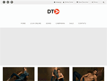 Tablet Screenshot of dtajeans.com.br
